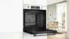 Bosch HQA534BW3B Series 4, Built-in oven with added steam function, 60 x 60 cm, White open 2