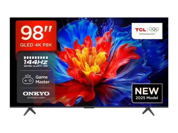 TCL 98P8K-UK 98" 4K QLED HDR Ultra HD Google TV_front