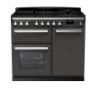 Rangemaster 15079 Estel Deluxe 100 Dual Fuel Range Cooker in Slate with Chrome Trim - ESDL100DFPSLT/CM1_main