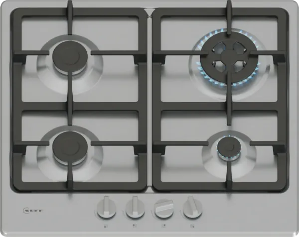 Neff T26GKH8N0 N 50 Gas hob 60 cm Stainless steel main