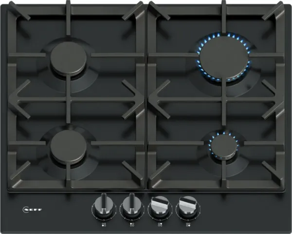 Neff T26CIP8S0 N 70 Gas hob 60 cm Enamel, Black main