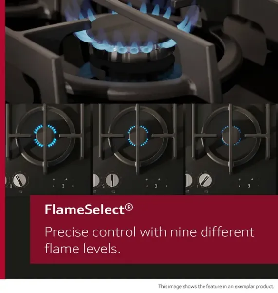 Neff T26CIP8S0 N 70 Gas hob 60 cm Enamel, Black feature 2