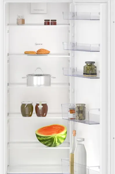 Neff KI1811SE0G Built In Fridge open