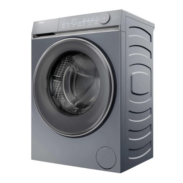 Haier X7 HW100B14367GUUK 10kg 1400 spin WiFi Connected Washing Machine - Graphite_angled view 2