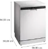 Siemens SN25EW13CE iQ500 Free-standing dishwasher 60 cm White dimensions