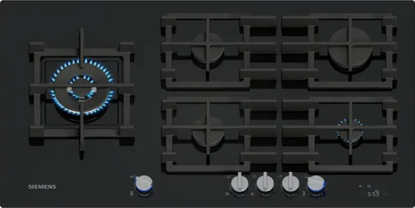 Siemens ER9A6SH40 iQ700 Gas hob 90 cm Tempered glass, Black main