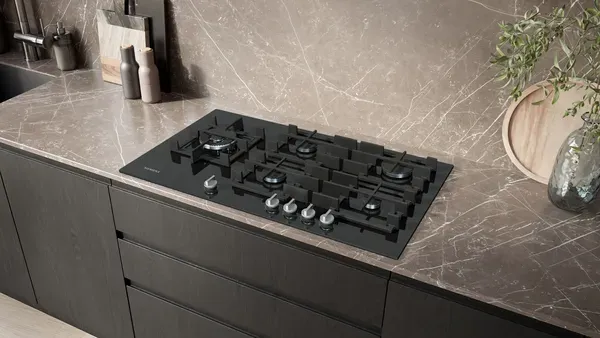 Siemens ER9A6SH40 iQ700 Gas hob 90 cm Tempered glass, Black main 2