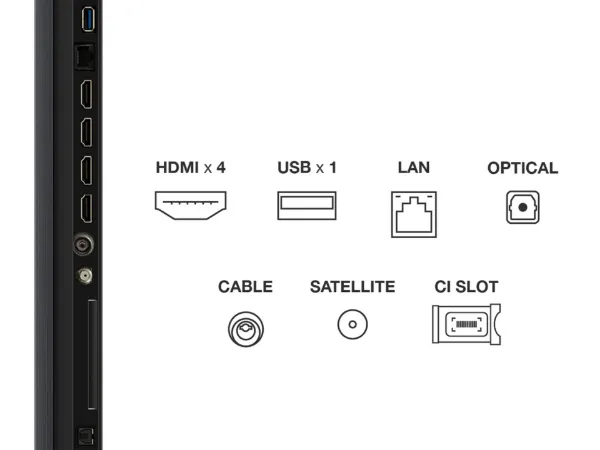 TCL 98Q7C-UK 98" 4K QD-Mini LED UHD Smart Google TV_ports