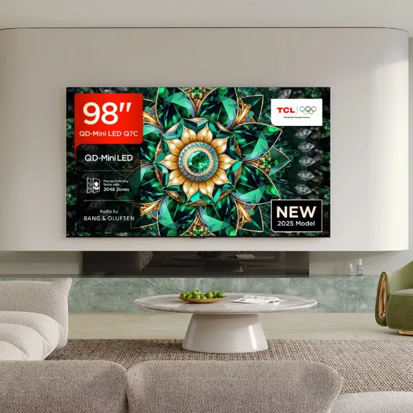 TCL 98Q7C-UK 98" 4K QD-Mini LED UHD Smart Google TV_wall