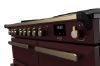 Rangemaster 18091 Estel Deluxe 100 Induction Range Cooker in Bordeaux with Antique Brass Trim - ESDL100EIPBOR/AB1_controls