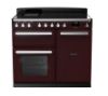 Rangemaster 15115 Estel Deluxe 100 Induction Range Cooker in Bordeaux with Chrome Trim_main
