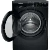 Hotpoint NSWM1046BSUK AntiStain WASHING MACHINE 10KG - Black - A open