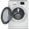 Hotpoint Anti-Stain NDB11724WUK 11+7KG White Freestanding Washer Dryer open