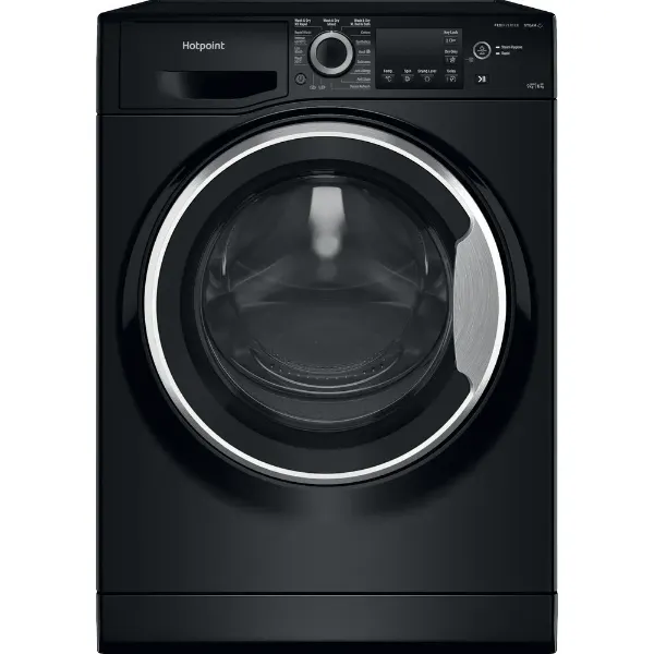 Hotpoint NDB 9635 BS UK black 9+6kg washer dryer - freestanding main