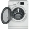 Hotpoint NDB 9635 W UK white 9+6kg washer dryer - freestanding open