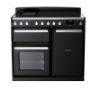 Rangemaster 15112 Estel Deluxe 100 Induction Range Cooker in Gloss Black with Chrome Trim - ESDL100EIPGBL/CM1_main