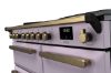 Rangemaster 18235 Estel Deluxe 100 Induction Range Cooker in Heather with Antique Brass Trim - ESDL100EIPHTH/AB1_controls