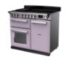 Rangemaster 17859 Estel Deluxe 100 Induction Range Cooker in Heather with Chrome Trim - ESDL100EIPHTH/CM1_angled view