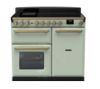 Rangemaster 18094 Estel Deluxe 100 Induction Range Cooker in Mint with Antique Brass Trim - ESDL100EIPMNT/AB1_main