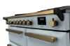 Rangemaster 18092 Estel Deluxe 100 Induction Range Cooker in Misty Blue with Antique Brass Trim - ESDL100EIPMSB/AB1_controls