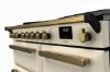 Rangemaster 18090 Estel Deluxe 100 Induction Range Cooker in Pale Cream with Antique Brass Trim - ESDL100EIPPCR/AB1_controls