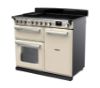 Rangemaster 15114 Estel Deluxe 100 Induction Range Cooker in Pale Cream with Chrome Trim - ESDL100EIPPCR/CM1_angled view
