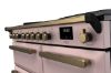 Rangemaster 18093 Estel Deluxe 100 Induction Range Cooker in Pale Pink with Antique Brass Trim - ESDL100EIPPPK/AB1_controls
