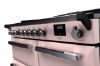 Rangemaster 15118 Estel Deluxe 100 Induction Range Cooker in Pale Pink with Chrome Trim - ESDL100EIPPPK/CM1_controls