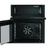 Hotpoint HDE6VDC2B1 60cm Double Oven Electric Cooker with Ceramic Hob - Black_interior without shelves