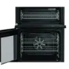 Hotpoint HDE6VDC2B1 60cm Double Oven Electric Cooker with Ceramic Hob - Black_interior with shelves