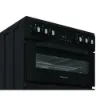 Hotpoint HDE6VDC2B1 60cm Double Oven Electric Cooker with Ceramic Hob - Black_knobs