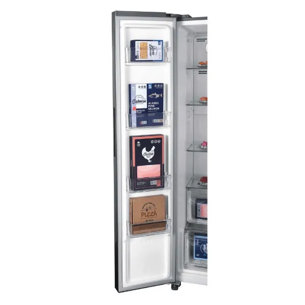 Hoover HHSBSO-6174XK-1 91cm 60/40 Frost Free American Fridge Freezer - Stainless Steel_door shelves2