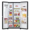 LG GSLE81EPBD 91.3cm 50/50 Frost Free American Fridge Freezer - Essence Matte Black_interior full