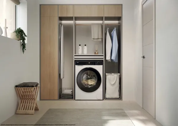 Haier HW90-BP14357TU1 9kg 1400 Spin Washing Machine - White_room view