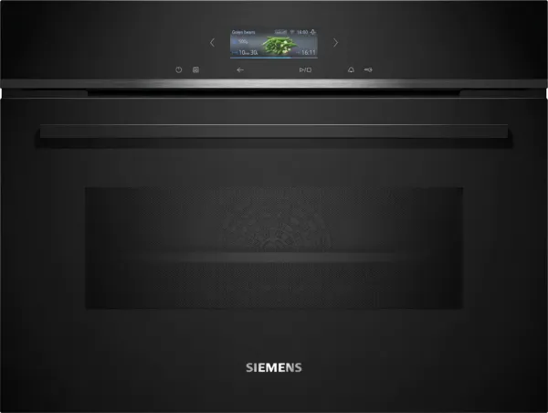 Picture of Siemens CM724G1B1B Built In Compact Oven With Microwave Function In Black