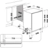 Hotpoint Hydroforce H8I HT59 LS UK Built in 14 Place Setting Dishwasher_dimensions