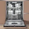 Hotpoint Hydroforce H8I HT59 LS UK Built in 14 Place Setting Dishwasher_interior empty