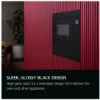 AEG OB6SM261UB 6000 Integrated Microwave 26L_sleek glossy black design