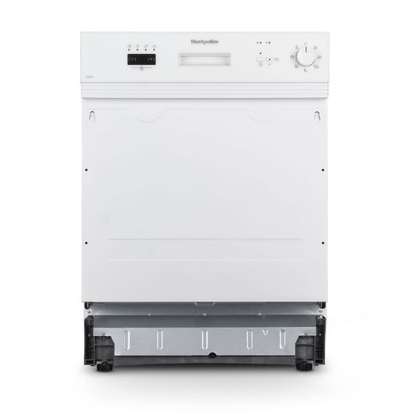 Montpellier MDI655W 60cm Semi-Integrated Dishwasher White - 12 Place Settings_main