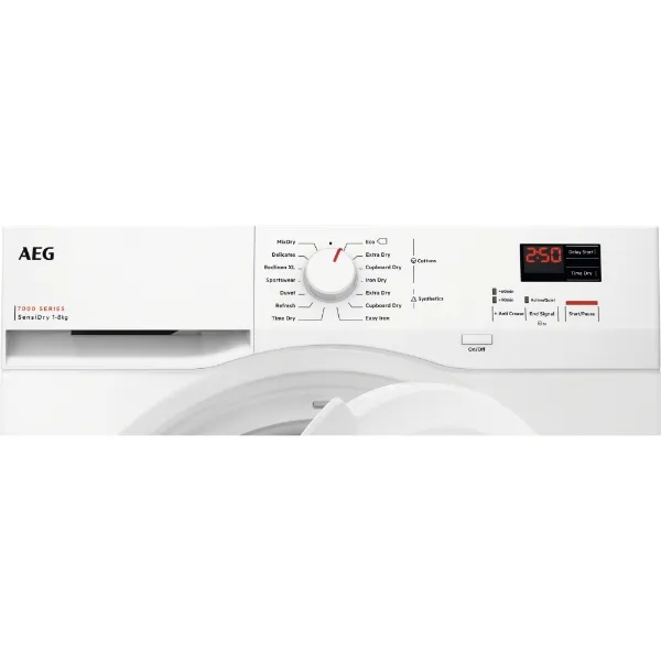 AEG TR708L0B 7000 SensiDry® Heat Pump 8 kg Tumble Dryer_controls