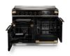 Rangemaster Elise Luxe 110 Induction Range Cooker in Black with Black / Antique Brass Trim_interior