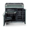 Rangemaster 127110 Elise 90 Dual Fuel Range Cooker in Mineral Green with Brushed Nickel Trim - ELS90DFFMG/inside