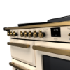 Rangemaster 18125 Estel Deluxe 110 Induction Range Cooker with Proving Drawer in Pale Cream with Antique Brass Trim - ESDLO110EIPPCR/AB3