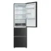 Haier HTR3518ENMTK Freestanding Fridge Freezer in Black