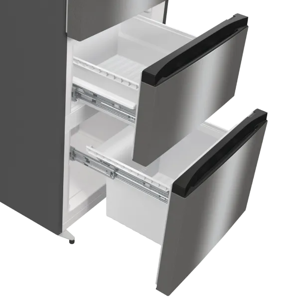 Hisense RM469N4ACDUK 60cm 60/40  Frost Free Fridge Freezer - Stainless Steel_freezer drawers