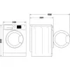 Hotpoint ActiveCare Washer Dryer in Graphite -  NDD 86448 GDA UK- size