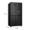 Hisense RS840N4WFE 60/40 91cm Frost Free American Fridge Freezer - Black Stainless Steel_dimensions