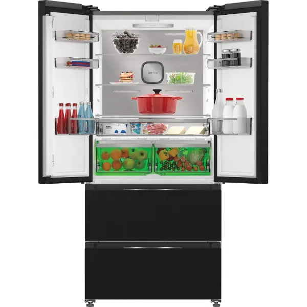 Hotpoint Dual American Fridge Freezer in Black HPG2 6513 XK5E - Main size