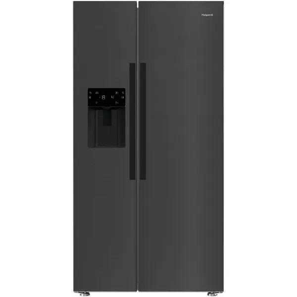 Hotpoint HPG2 6574W XBR5UK American Fridge Freezer in Black - Main