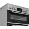 Beko EDC6731S 60cm Double Oven Electric Cooker with Vitroceramic Hob - Silver_controls